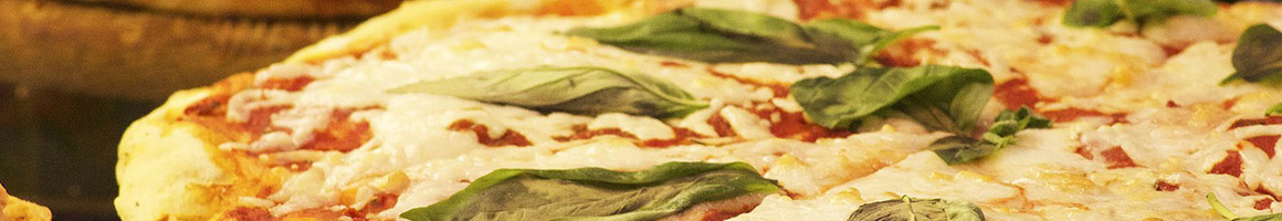 Eating Italian Pizza at Mamma Mia Italian Bistro restaurant in Apex, NC.